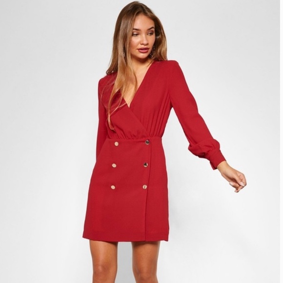 Topshop Dresses & Skirts - Topshop Double Breasted Blazer Mini Dress